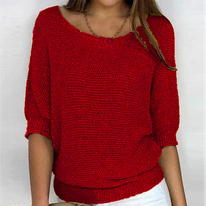 Amelia – lekki sweter letni o eleganckim wykończeniu