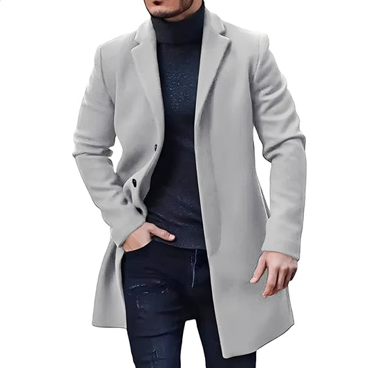 Gianluca – Elegante Tweedjacke In Mittlerer Länge Für Herren