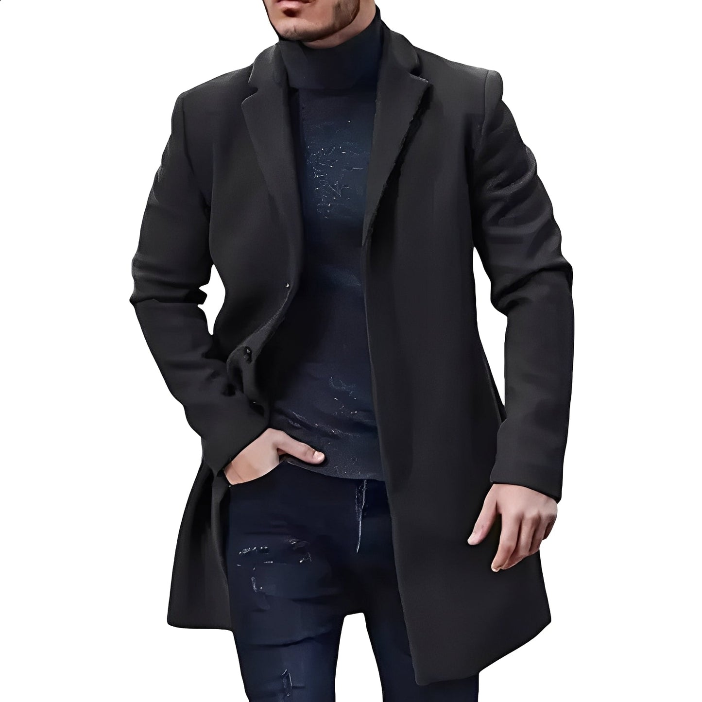 Gianluca – Elegante Tweedjacke In Mittlerer Länge Für Herren