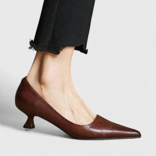 Womens Pointed Toe Low Heel Pumps Shorts