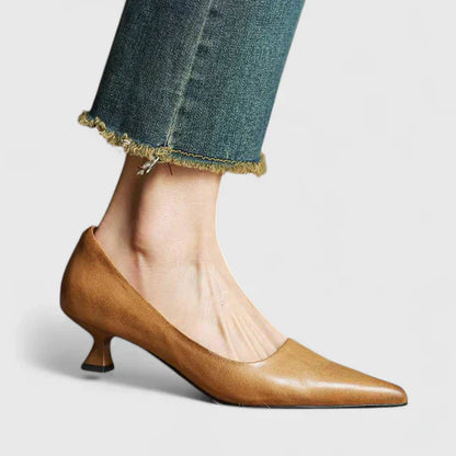 Womens Pointed Toe Low Heel Pumps Shorts