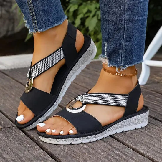 Doreen | Bequeme Slip-On Sandalen