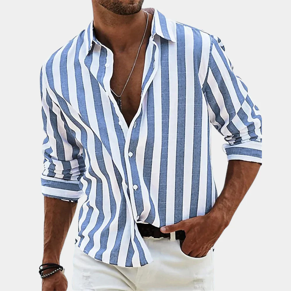 Valencia Linen Striped Shirt