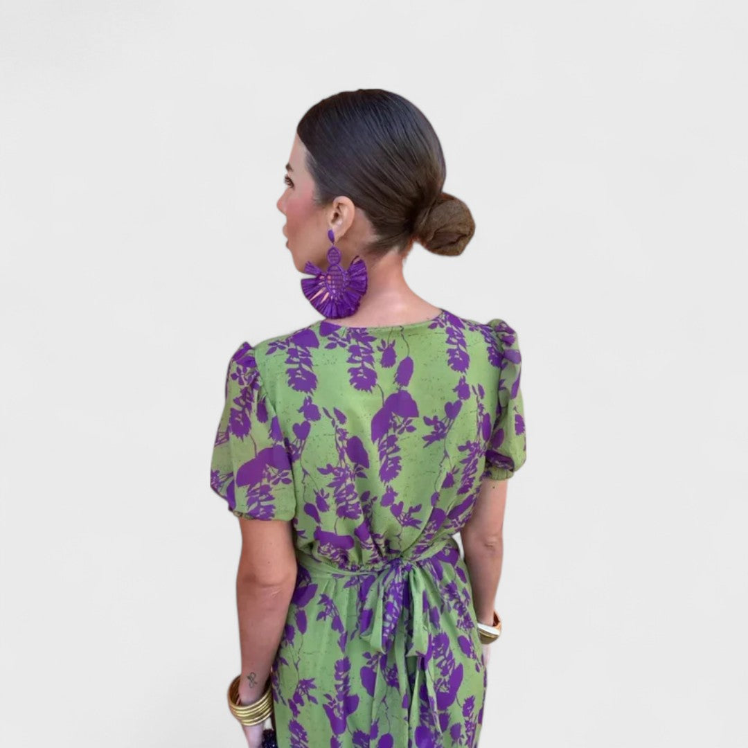 VIRELLO PARIS | Robe élégante haut de gamme à encolure plongeante