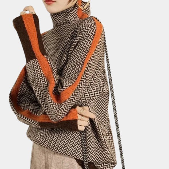 Vera™ | High Neck with Striped Seams