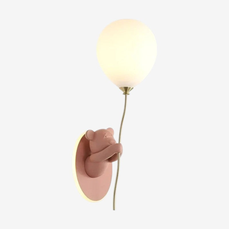 BrightPaws – Bear and balloon LED wall lamp for decor