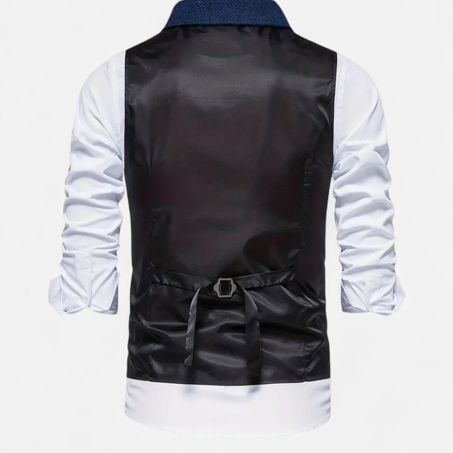 Valmonti | Men’s Herringbone Lapel Vest