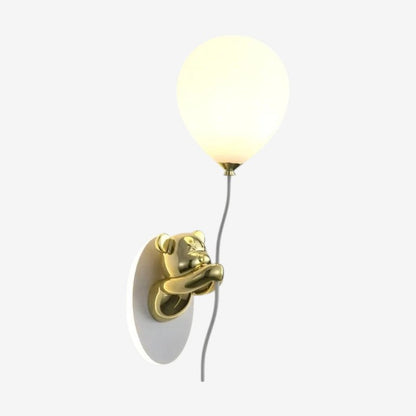 BrightPaws – Bear and balloon LED wall lamp for decor