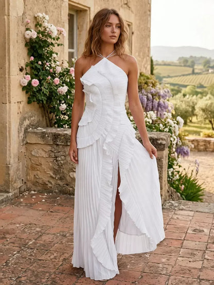 Kaye - Elegantes Rüschen Kleid