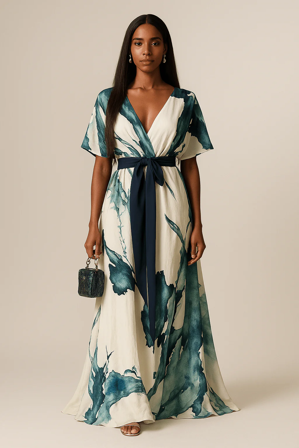 Aqua Vestido Maxi Largo