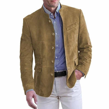 Tavrik - Soft-Touch Stand-Collar Blazer