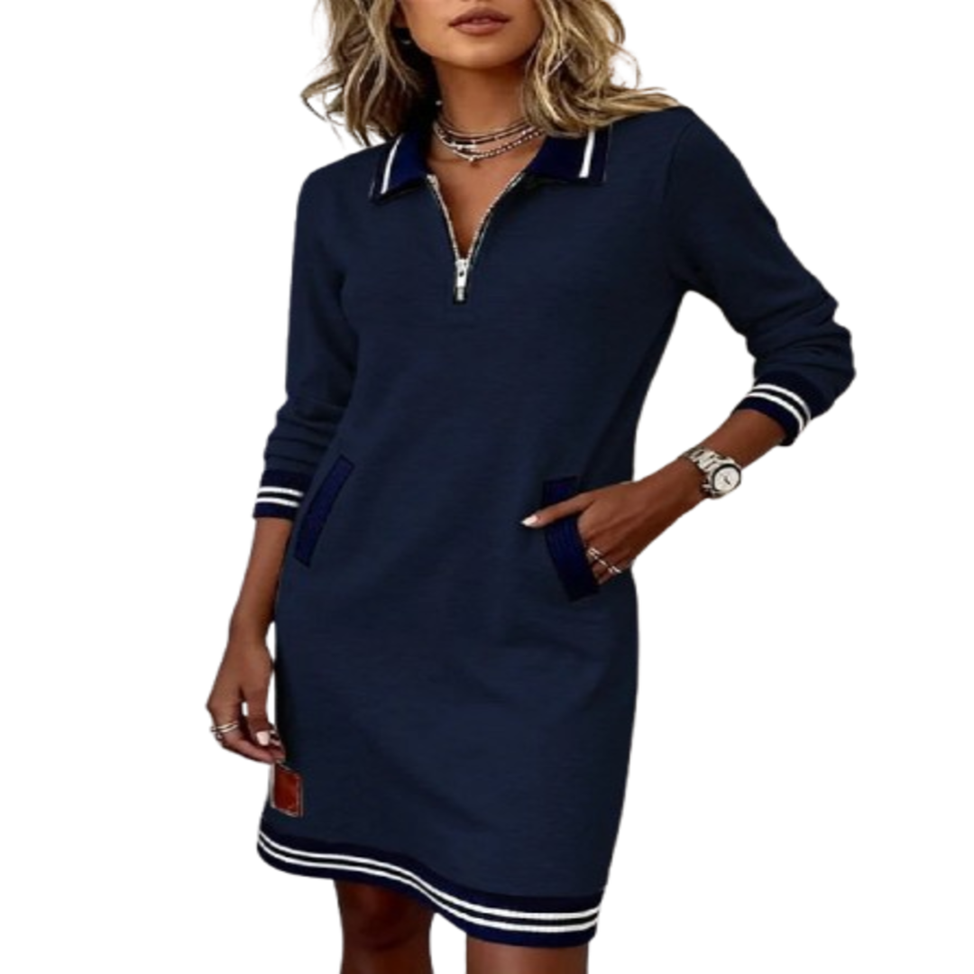 Sophie - Elegantní Dlouhé Bavlněné Šaty
