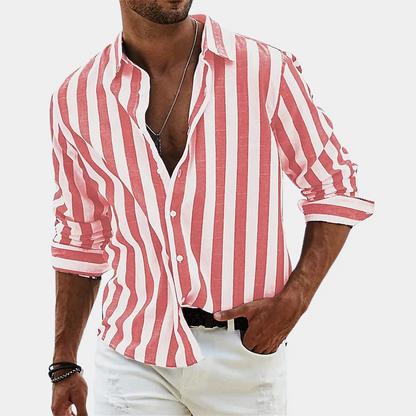 Valencia Linen Striped Shirt