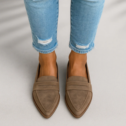 Mocassins en cuir de qualité supérieure pour femmes - Chaussures plates et confortables pour occasions formelles
