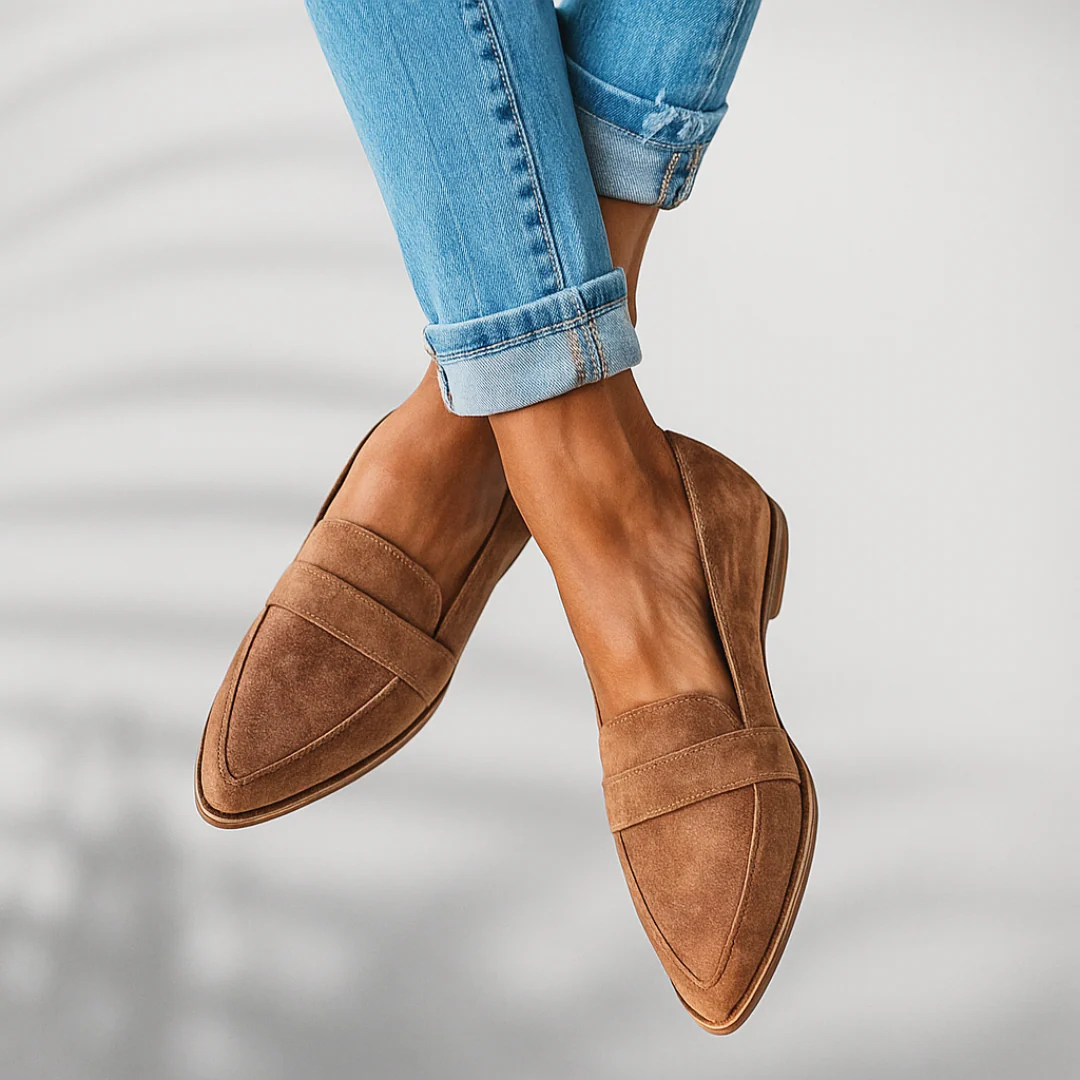 Mocassins en cuir de qualité supérieure pour femmes - Chaussures plates et confortables pour occasions formelles