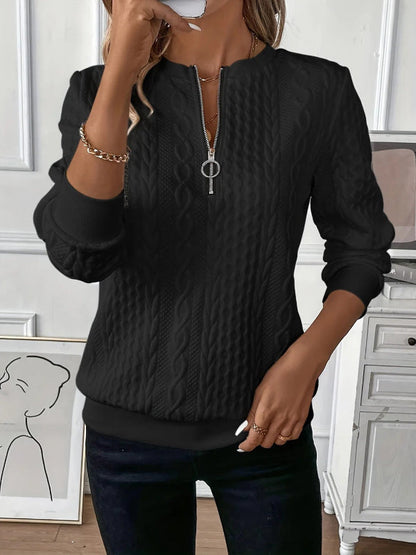 Freya | Women elegant Spring Half-Zip top