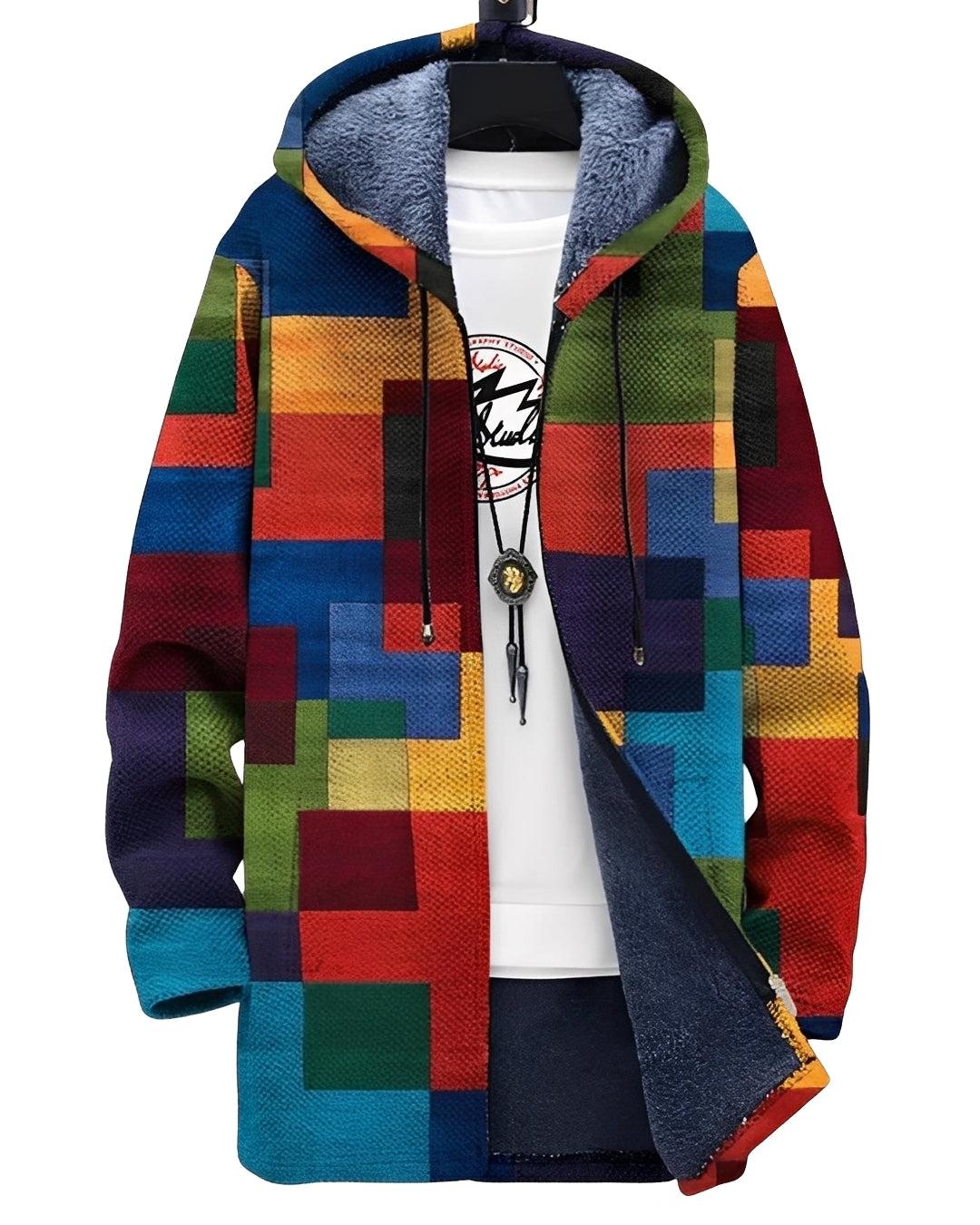 Braiden - Stylowy sweter z artystycznym nadrukiem dla mężczyzn
