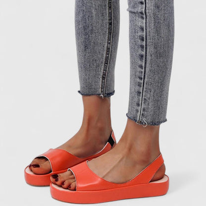 Women's Open Toe Platform Wedge Slingback Sandals