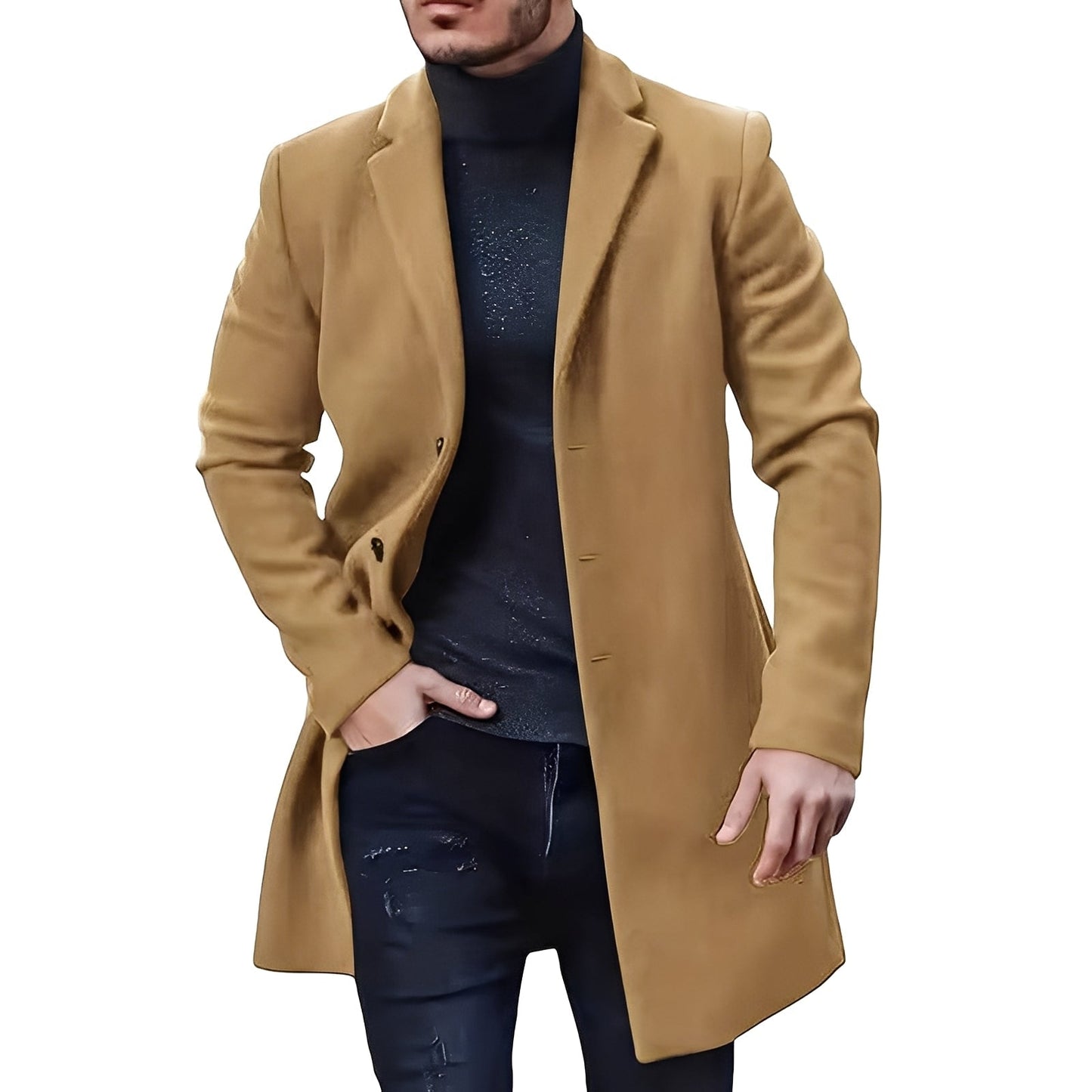 Gianluca – Elegante Tweedjacke In Mittlerer Länge Für Herren