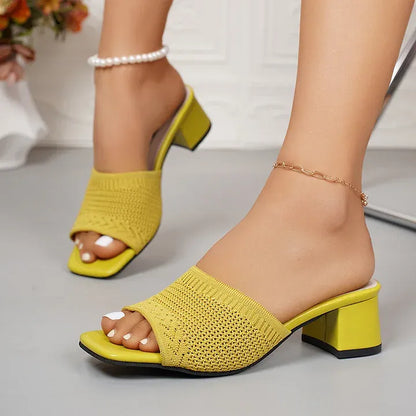 Zasara | Leichte Sommerschuhe mit stabilem Blockabsatz
