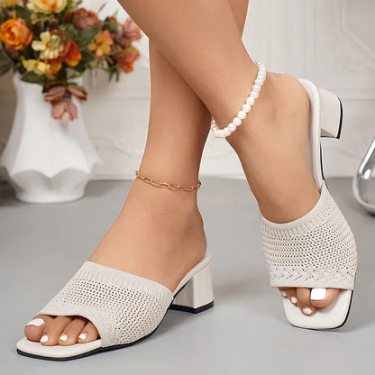 Zasara | Leichte Sommerschuhe mit stabilem Blockabsatz