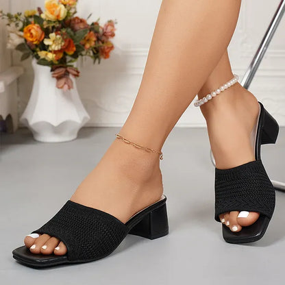 Zasara | Leichte Sommerschuhe mit stabilem Blockabsatz