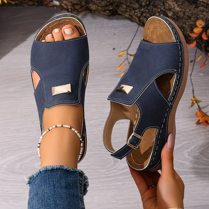 Konira | Comfortable Boho Sandals with Gold Accent