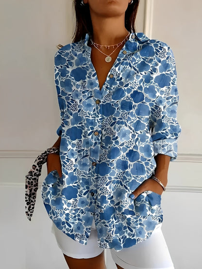 Margarette - Elegant Button Blouse Women