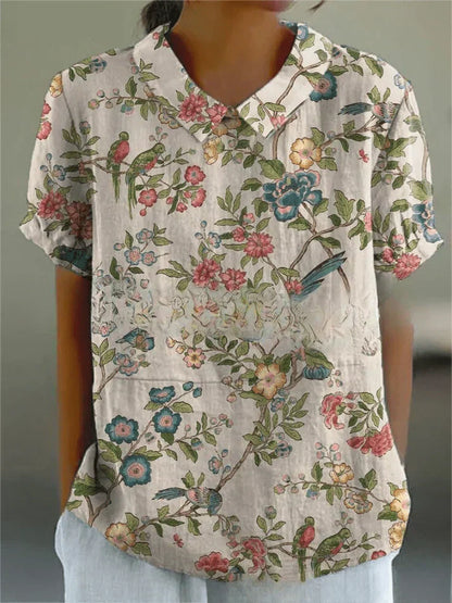 Classic Floral Blouse