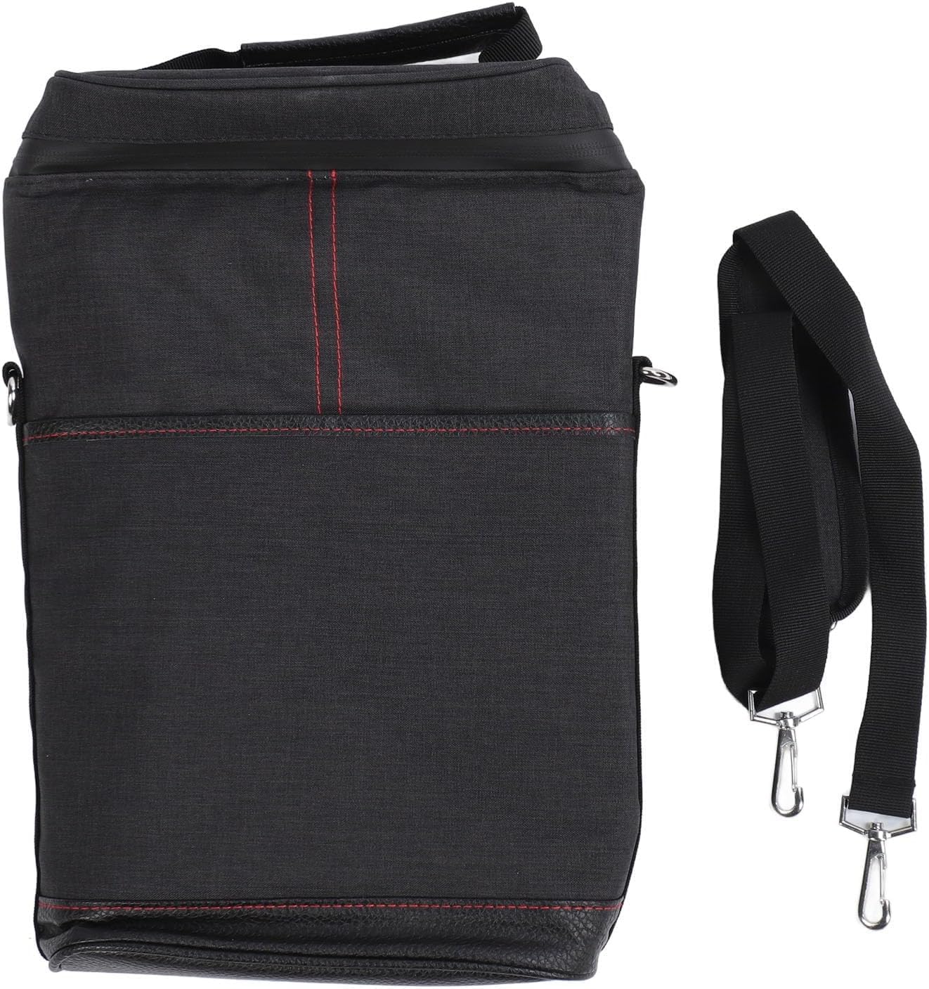 Isolierte 2-Flaschen-Weinkühltasche mit verstellbarem Gurt