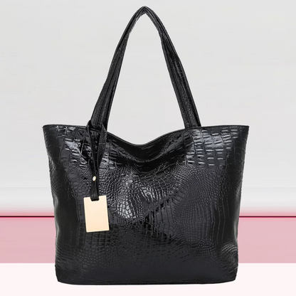Sac à bandoulière Isabella | Sac spacieux avec imprimé crocodile