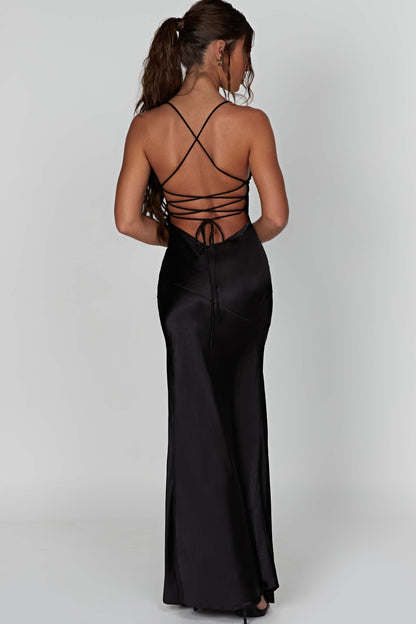 Alexia - Robe Maxi Satin