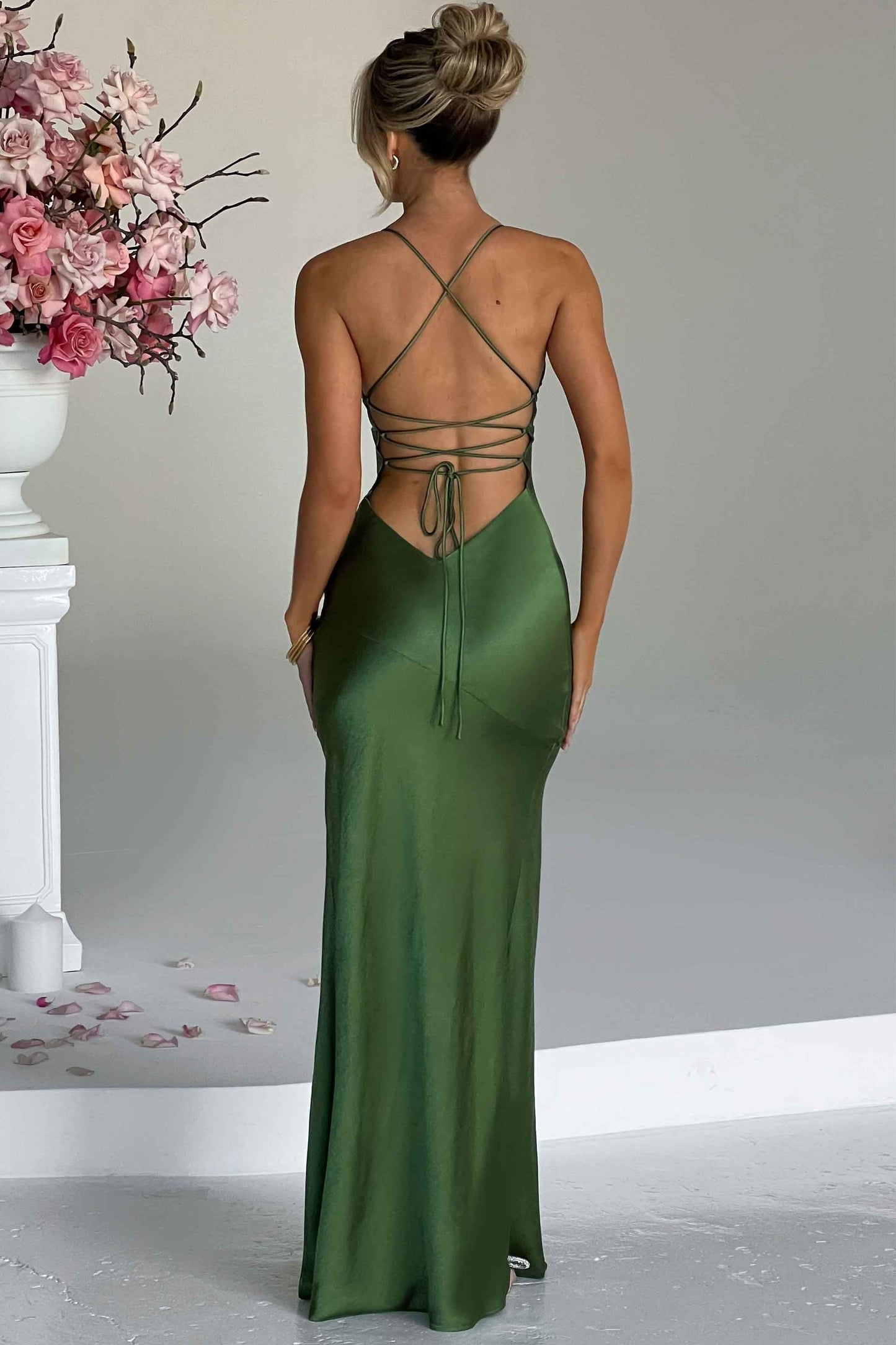Alexia - Robe Maxi Satin