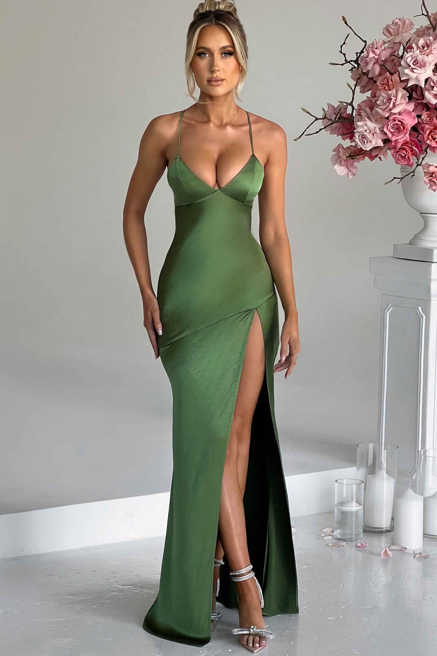 Alexia - Robe Maxi Satin
