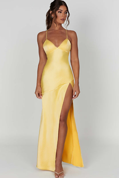 Alexia - Robe Maxi Satin