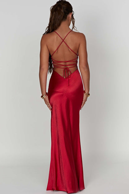 Alexia - Robe Maxi Satin