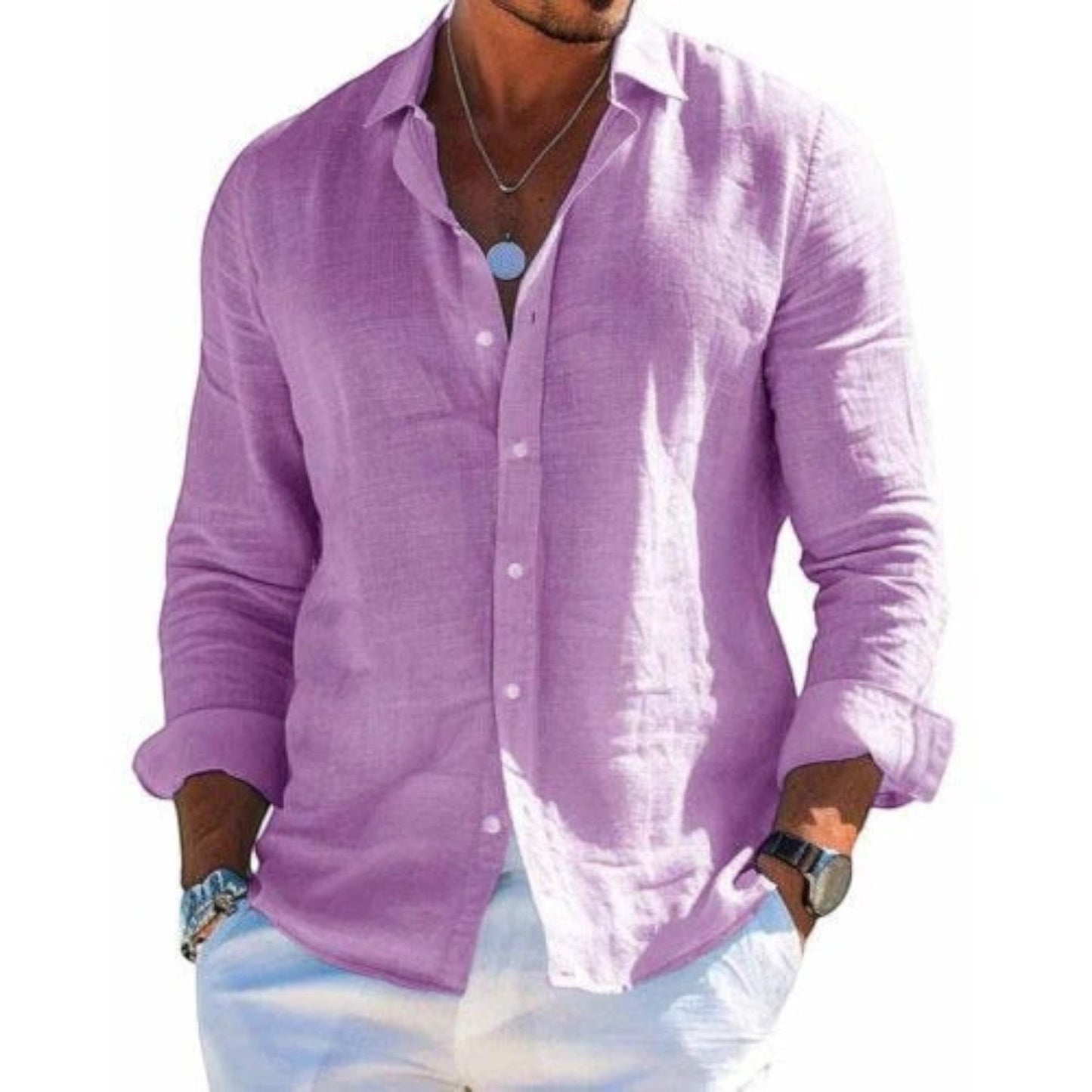 Sandro | Camicia Estiva Traspirante Da Uomo | Maniche Lunghe