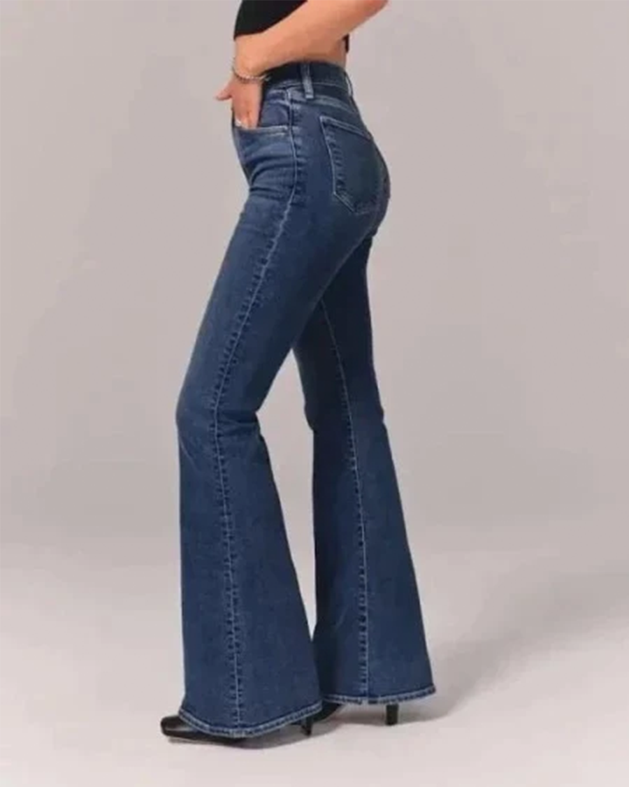 Zara | Women’s Flared High-Waisted Denim Jeans - Image 5