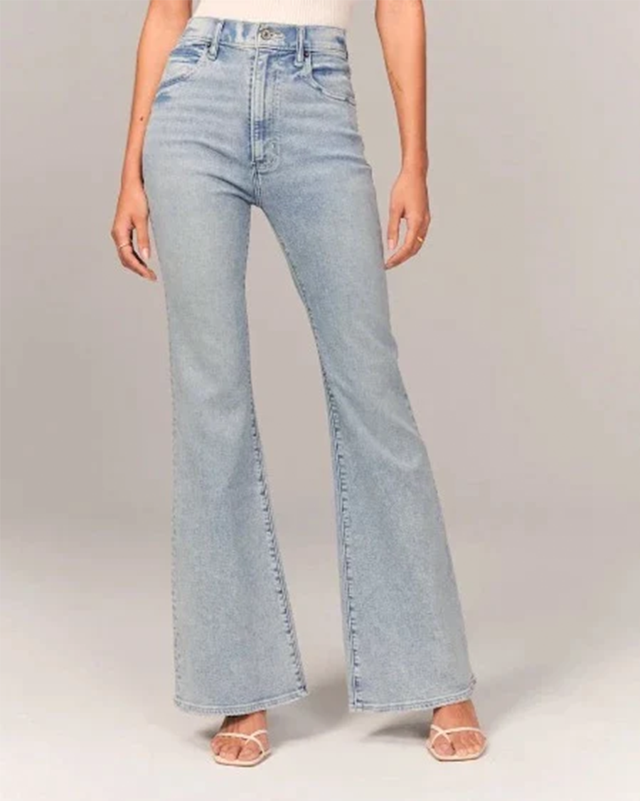 Zara | Women’s Flared High-Waisted Denim Jeans - Image 1