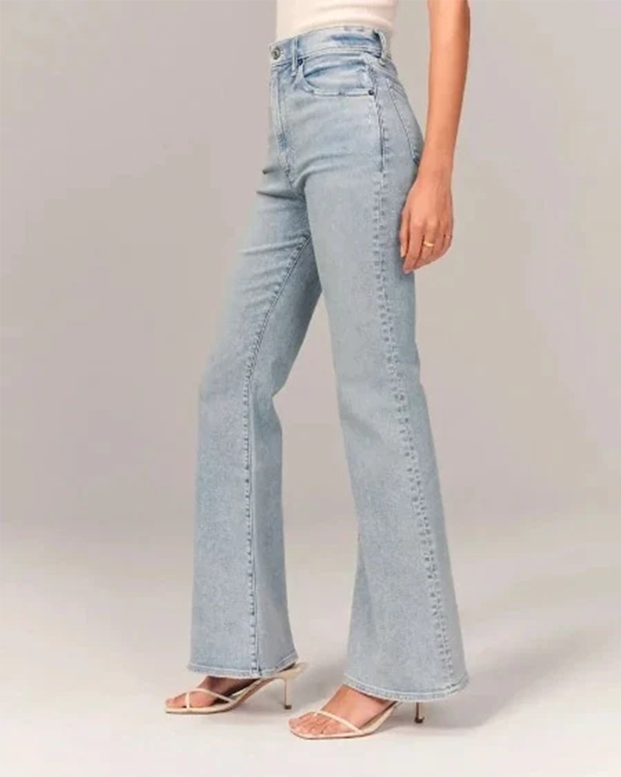 Zara | Women’s Flared High-Waisted Denim Jeans - Image 3