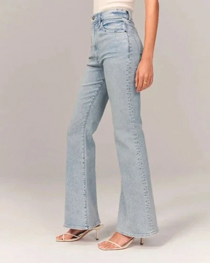 Zara | Women’s Flared High-Waisted Denim Jeans - Image 3