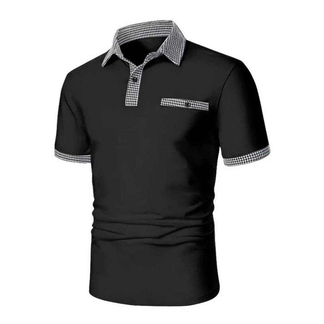 Jan | Herren Poloshirt Karo Mit Taschen Für Freizeit