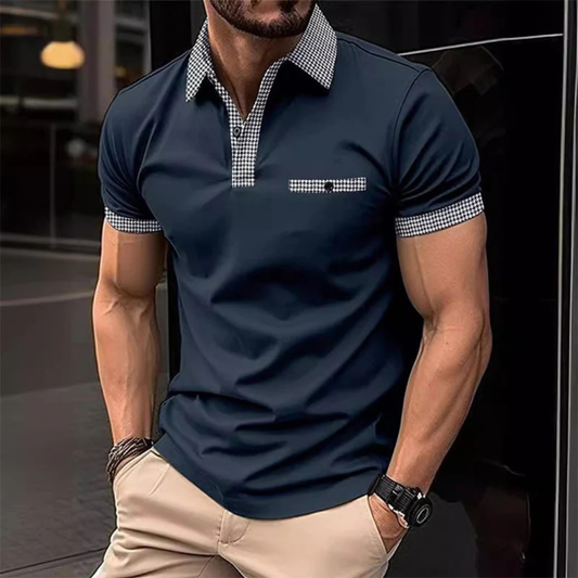 Jan | Herren Poloshirt Karo Mit Taschen Für Freizeit