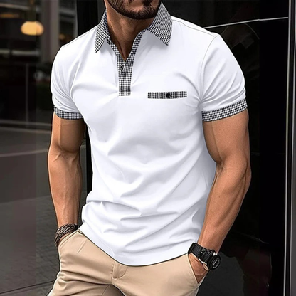 Jan | Herren Poloshirt Karo Mit Taschen Für Freizeit