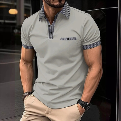Jan | Herren Poloshirt Karo Mit Taschen Für Freizeit