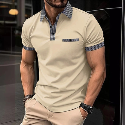 Jan | Herren Poloshirt Karo Mit Taschen Für Freizeit