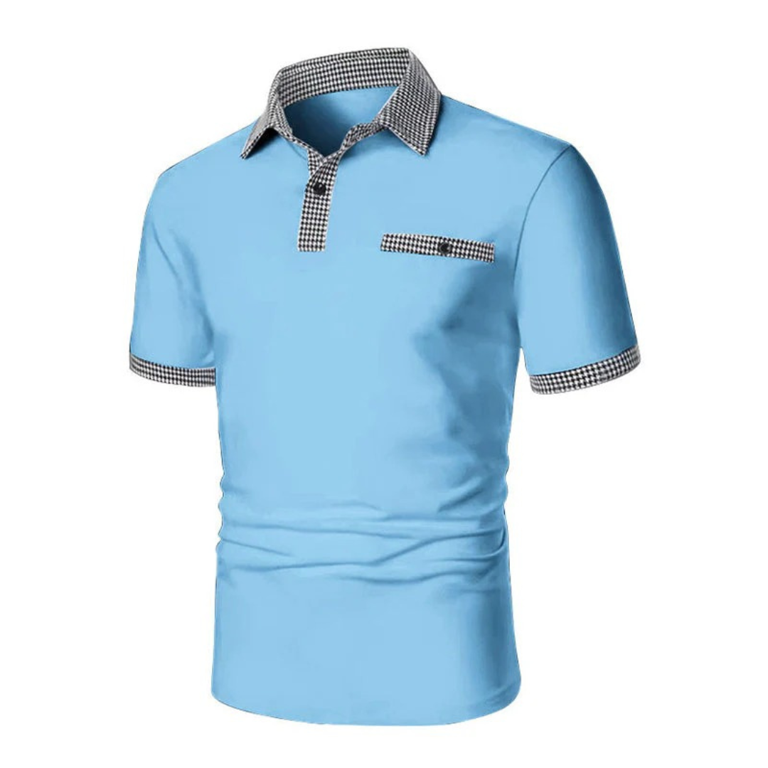 Jan | Herren Poloshirt Karo Mit Taschen Für Freizeit