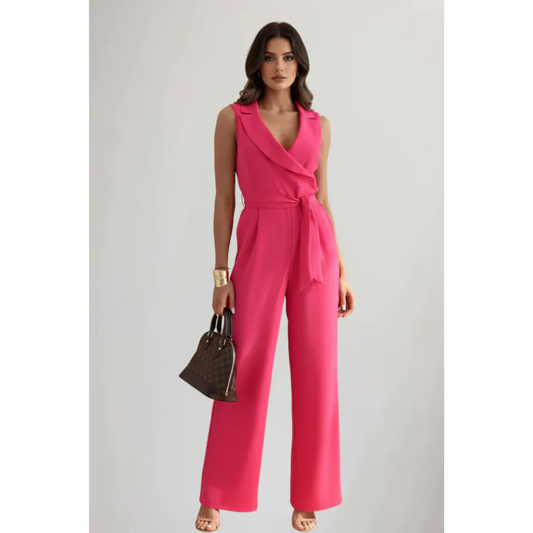 Janina | Damen Jumpsuit Für Abend Mit V Ausschnitt