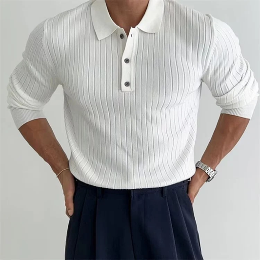Jannis | Herren Poloshirt Langarm Für Alltag