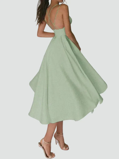 Paris – Flared Midi Cocktail Dress Sweetheart Neckline
